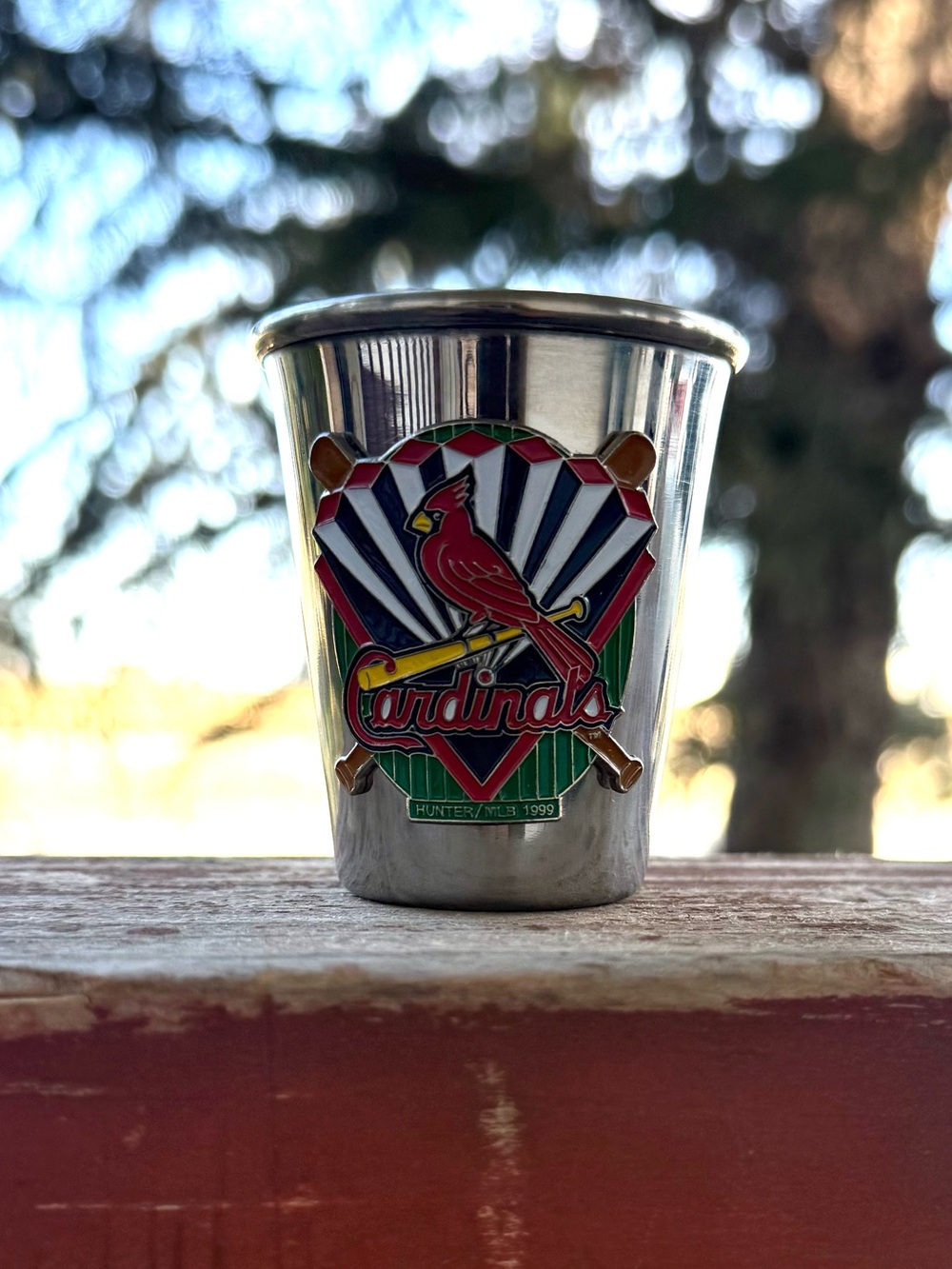 Vintage 1999 MLB Cardinals Stainless Steel Shot Glass